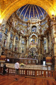 Church in the historic center of Quito