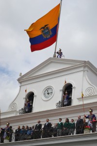 Government Palace during the change of Guards with Rafael Correa and Gorge Glas