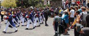 The Changing of the Guard in Quito's Old Town